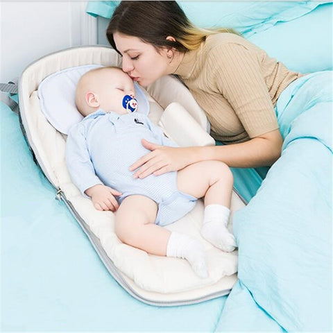 Portable Baby Crib Nursery Travel Folding Bed Infant Toddler Sleep
