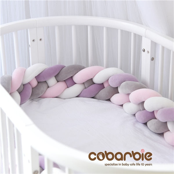 Baby Knot Bed Bumper, Braided Cot Bumper, Cot Bumper, Baby Bumper